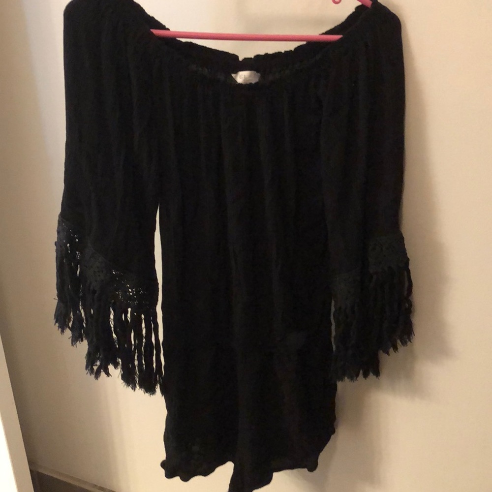 Cutest black romper size med. barely worn
